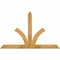 Ekena Millwork Richland Rough Sawn Timber Gable Bracket, Western Red Cedar, 60"W x 38"H x 2"D x 4"F, 15/12 Pitch GBW060X38X0204RIC00RWR - alternate 1